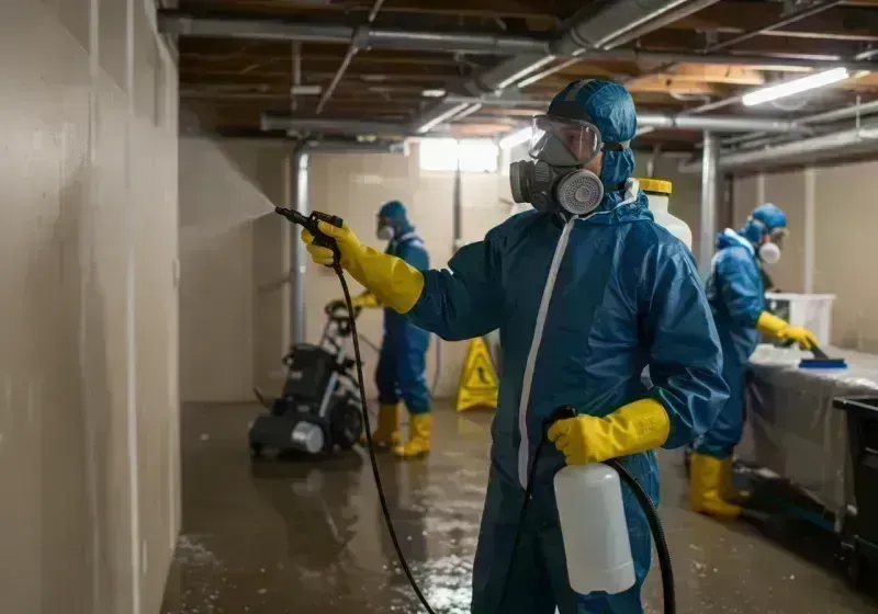 Basement Sanitization and Antimicrobial Treatment process in Payson, IL